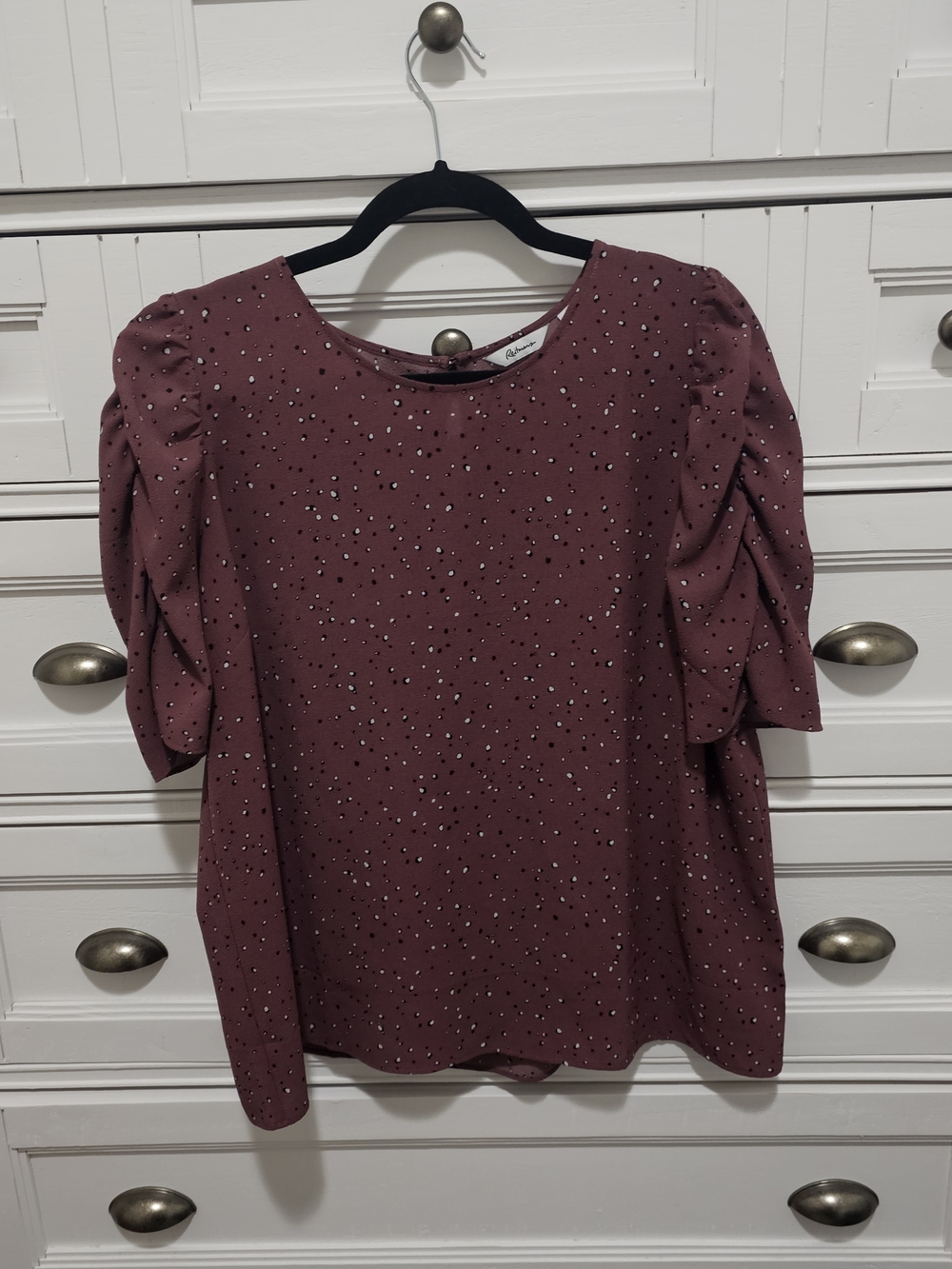 Reitmans Mauve Puff Sleeve Blouse